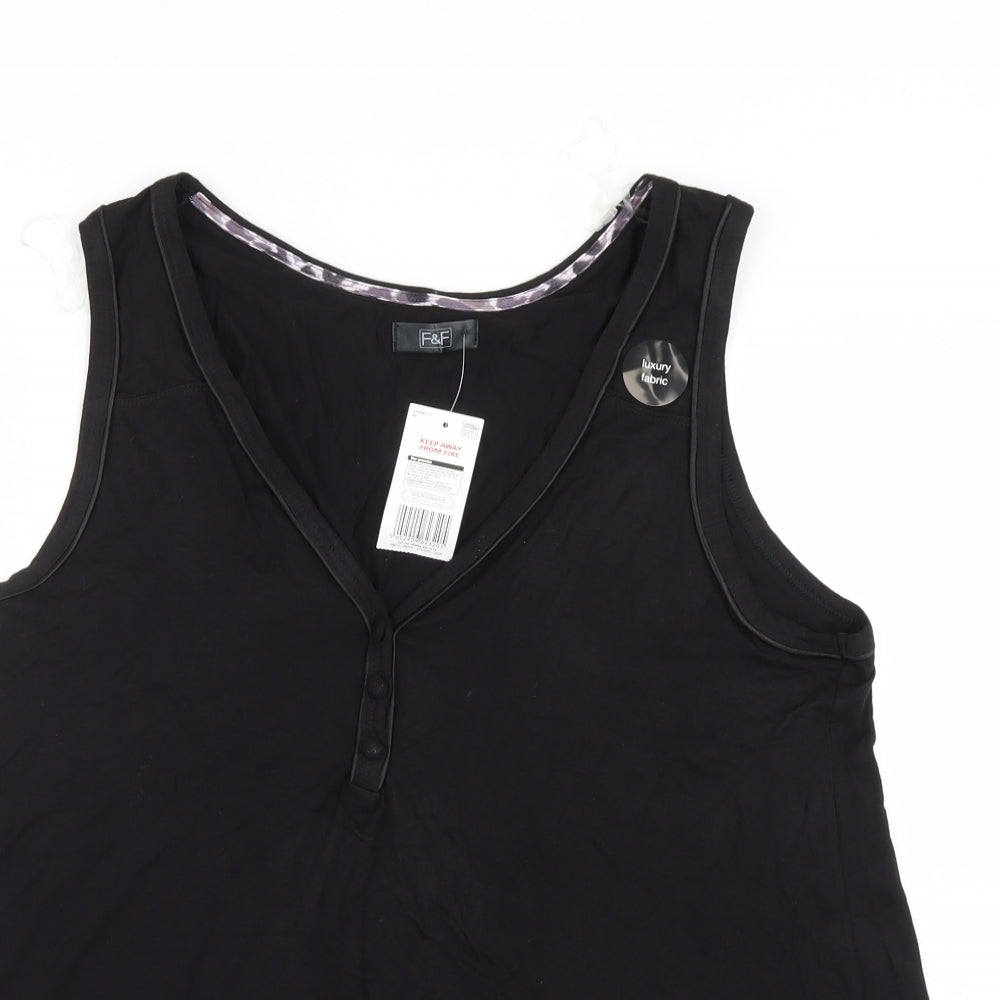 F&F Womens Black   Basic Tank Size 16