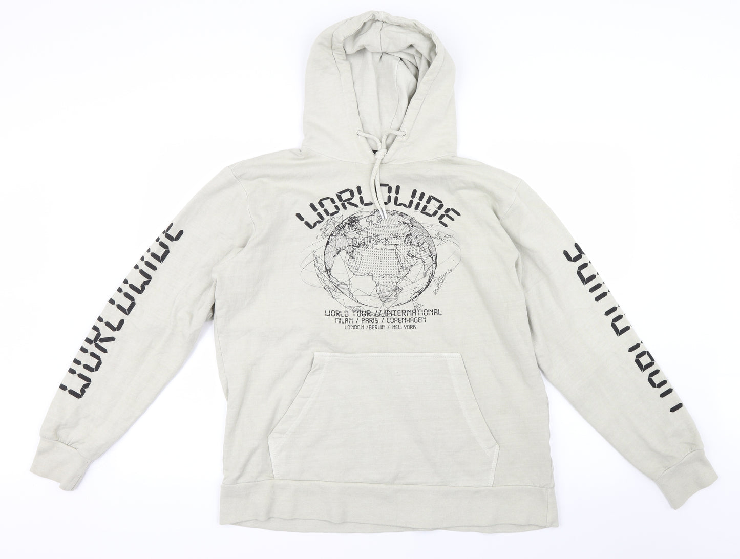 PRETTYLITTLETHING Womens Ivory   Pullover Hoodie Size XS