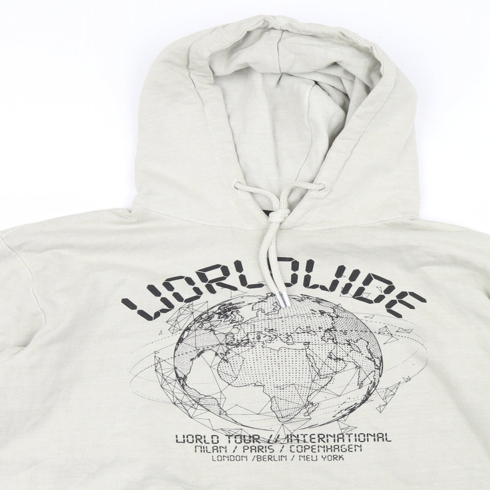 PRETTYLITTLETHING Womens Ivory   Pullover Hoodie Size XS