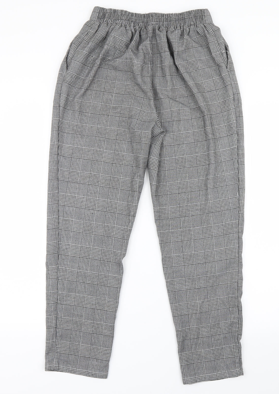 New Look Womens Black Houndstooth  Trousers  Size 10 L25 in