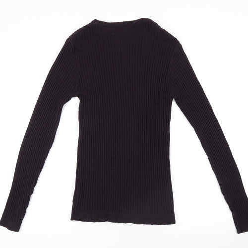 River Island Womens Purple  Knit Pullover Jumper Size L