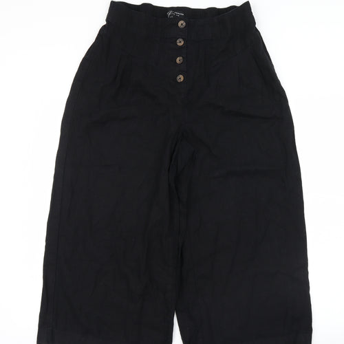 Dorothy Perkins Womens Black   Cropped Trousers Size 14 L21 in