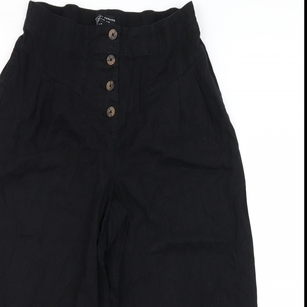 Dorothy Perkins Womens Black   Cropped Trousers Size 14 L21 in