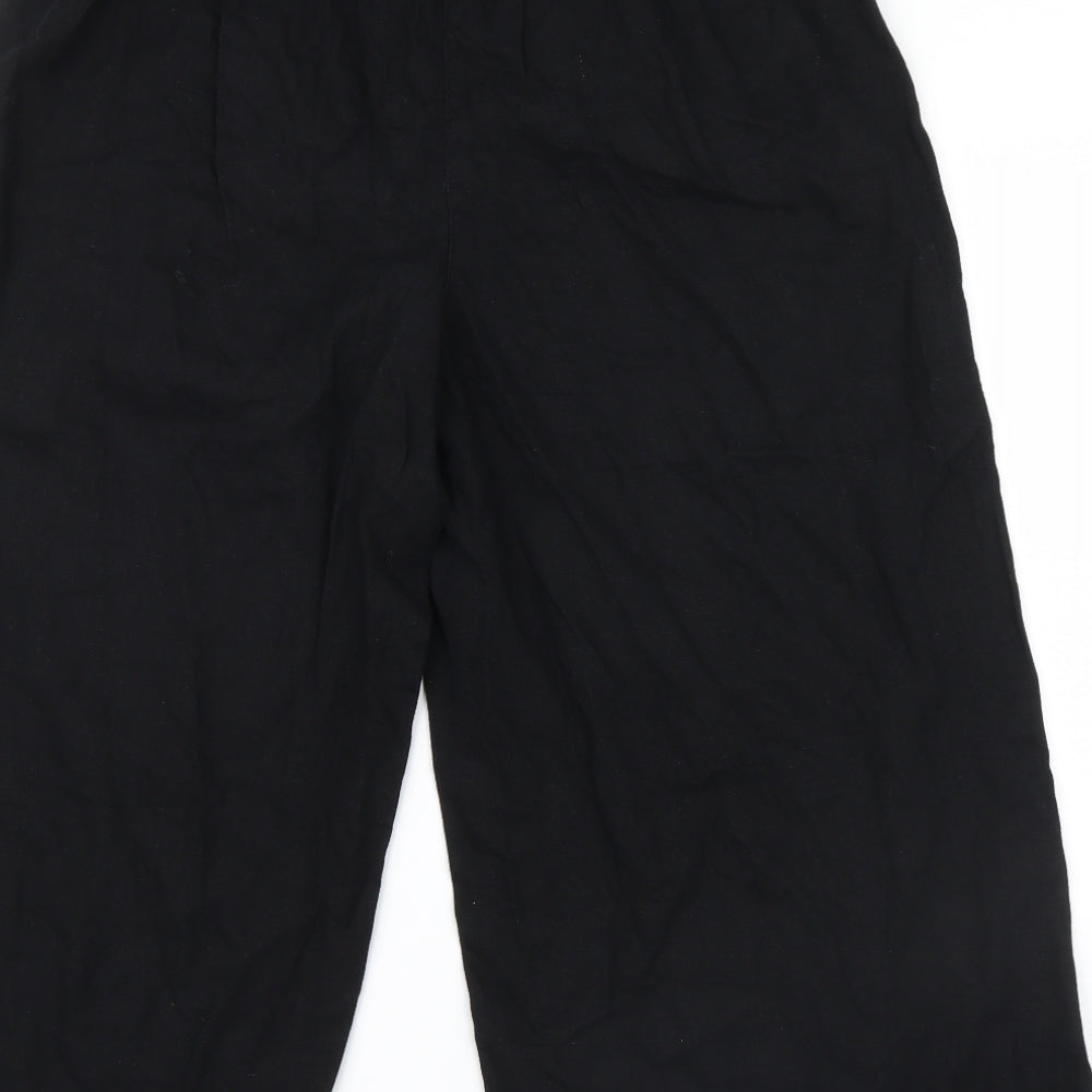 Dorothy Perkins Womens Black   Cropped Trousers Size 14 L21 in