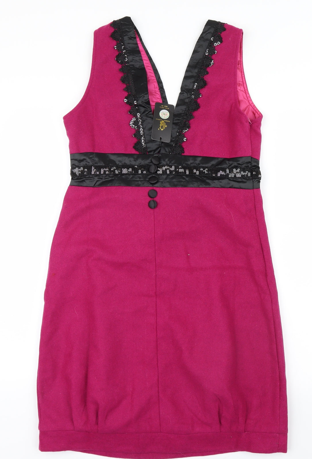 Fashion Dress Womens Pink   Shirt Dress  Size L