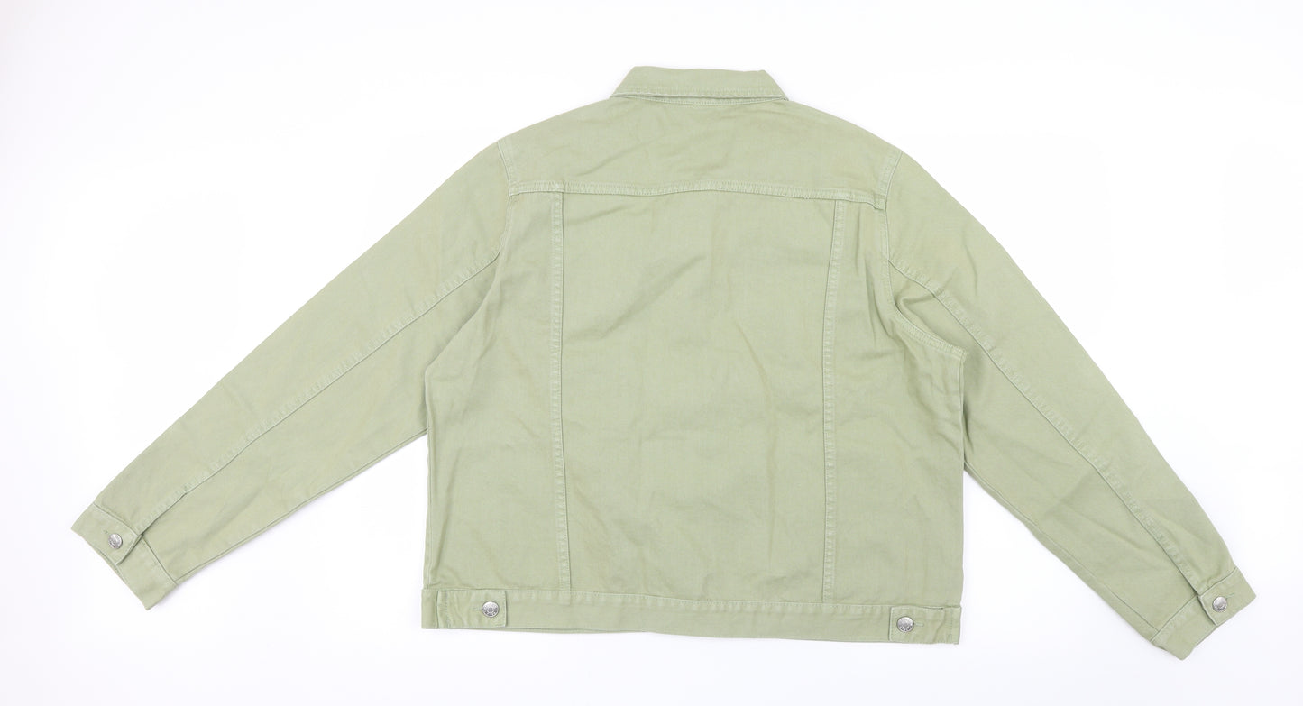 Dorothy Perkins Womens Green  Denim Jacket  Size 18