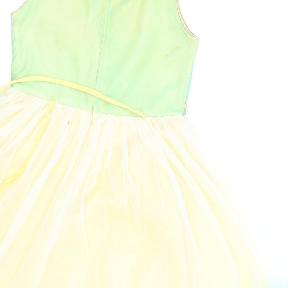 Preworn Womens Yellow   Ball Gown  Size 32