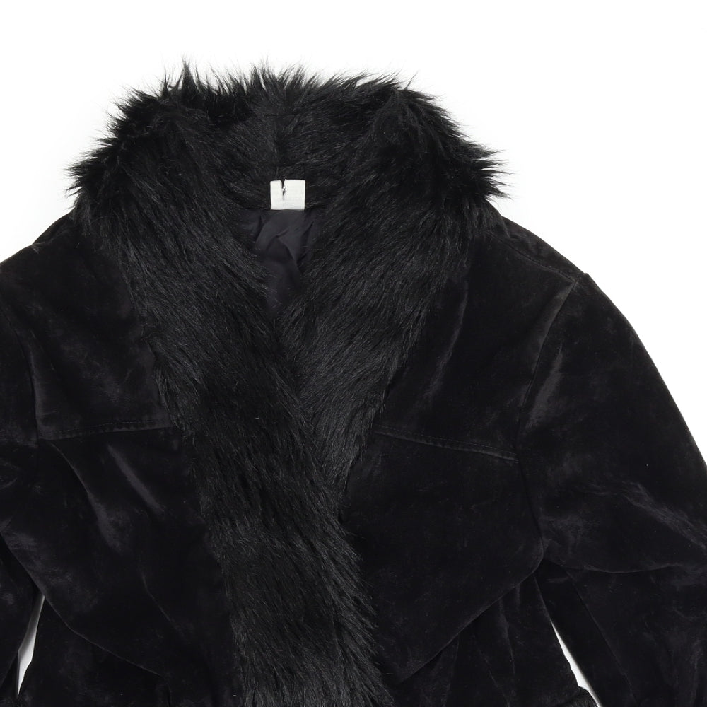 Preworn Womens Black   Overcoat Blazer Size XL