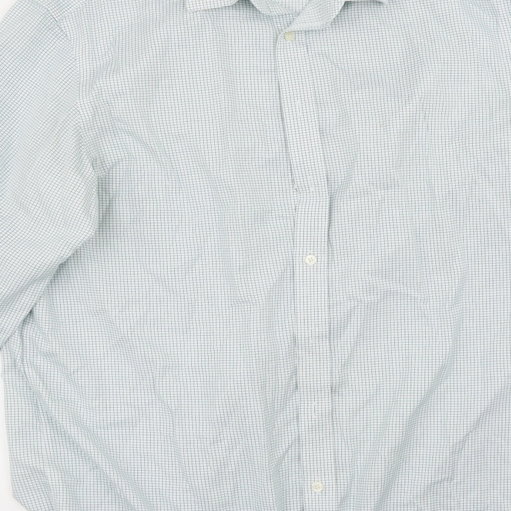 Charles Tyrwhitt Mens Green Check   Dress Shirt Size 34