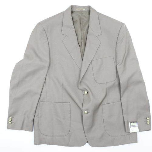 Cheems Mens Beige   Jacket Suit Jacket Size 46