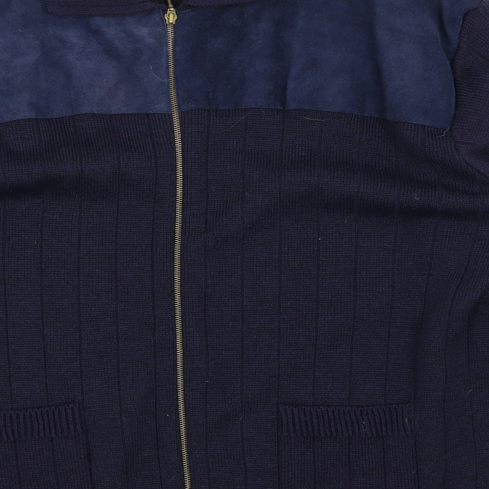 Berkertex Mens Blue   Full Zip Jumper Size XL