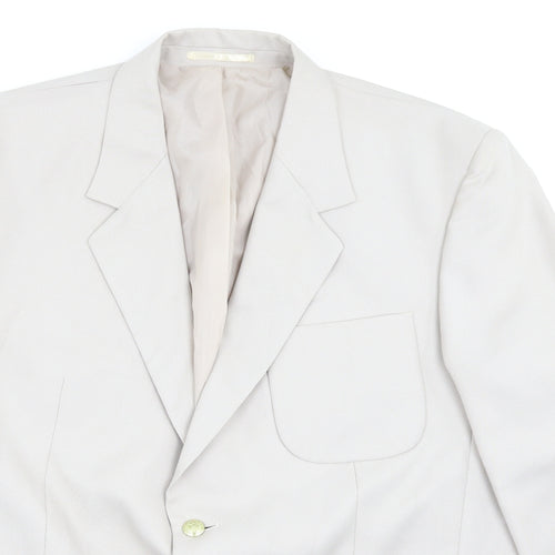 Cheems Mens Beige   Jacket Suit Jacket Size 46
