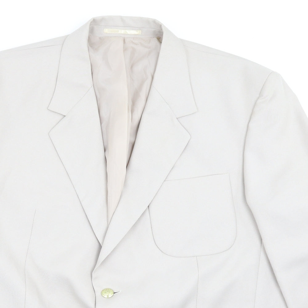 Cheems Mens Beige   Jacket Suit Jacket Size 46