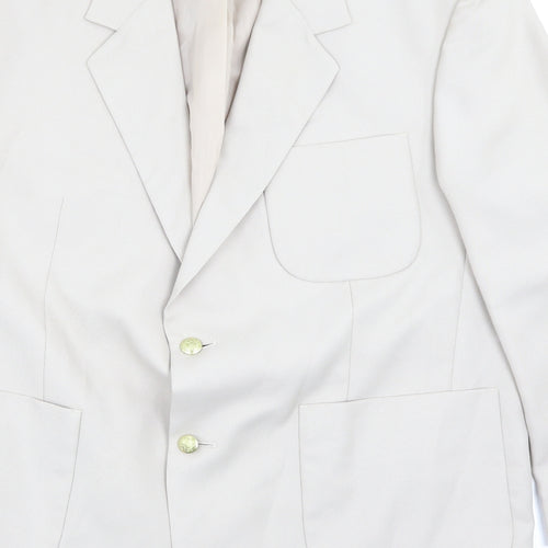 Cheems Mens Beige   Jacket Suit Jacket Size 46