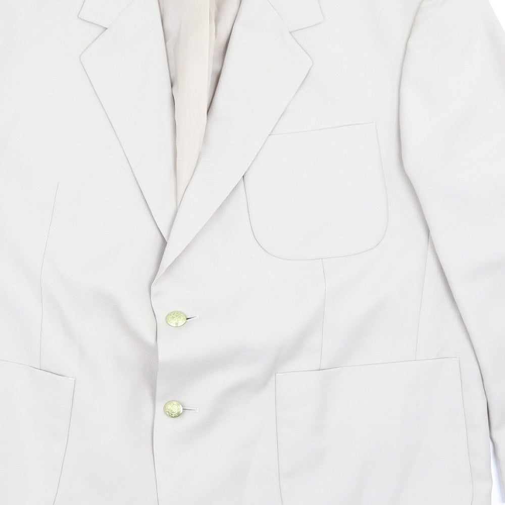 Cheems Mens Beige   Jacket Suit Jacket Size 46