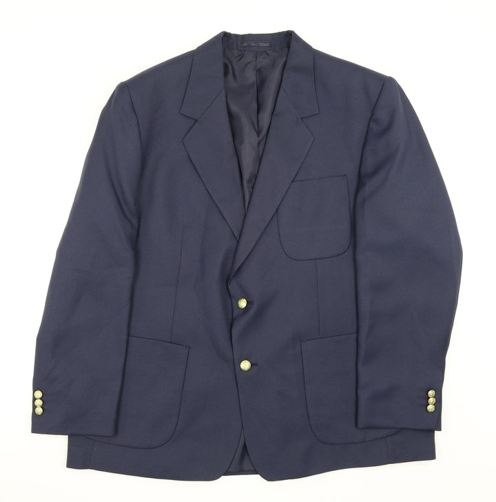 Cheems Mens Blue Jacket Suit Jacket Size 46