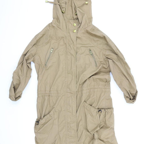 New Look Womens Brown   Rain Coat Coat Size 6
