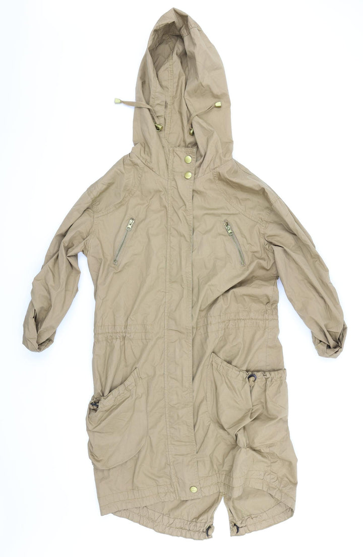 New Look Womens Brown Rain Coat Coat Size 6