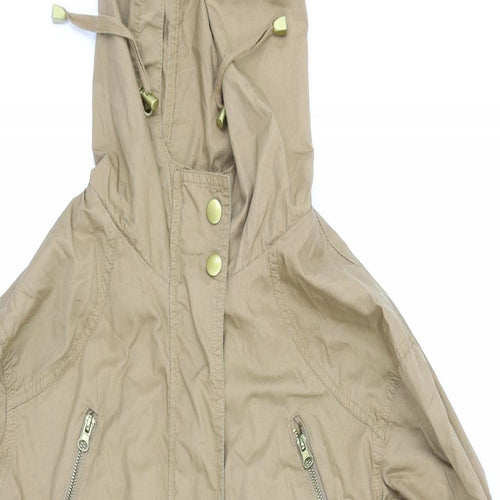 New Look Womens Brown   Rain Coat Coat Size 6