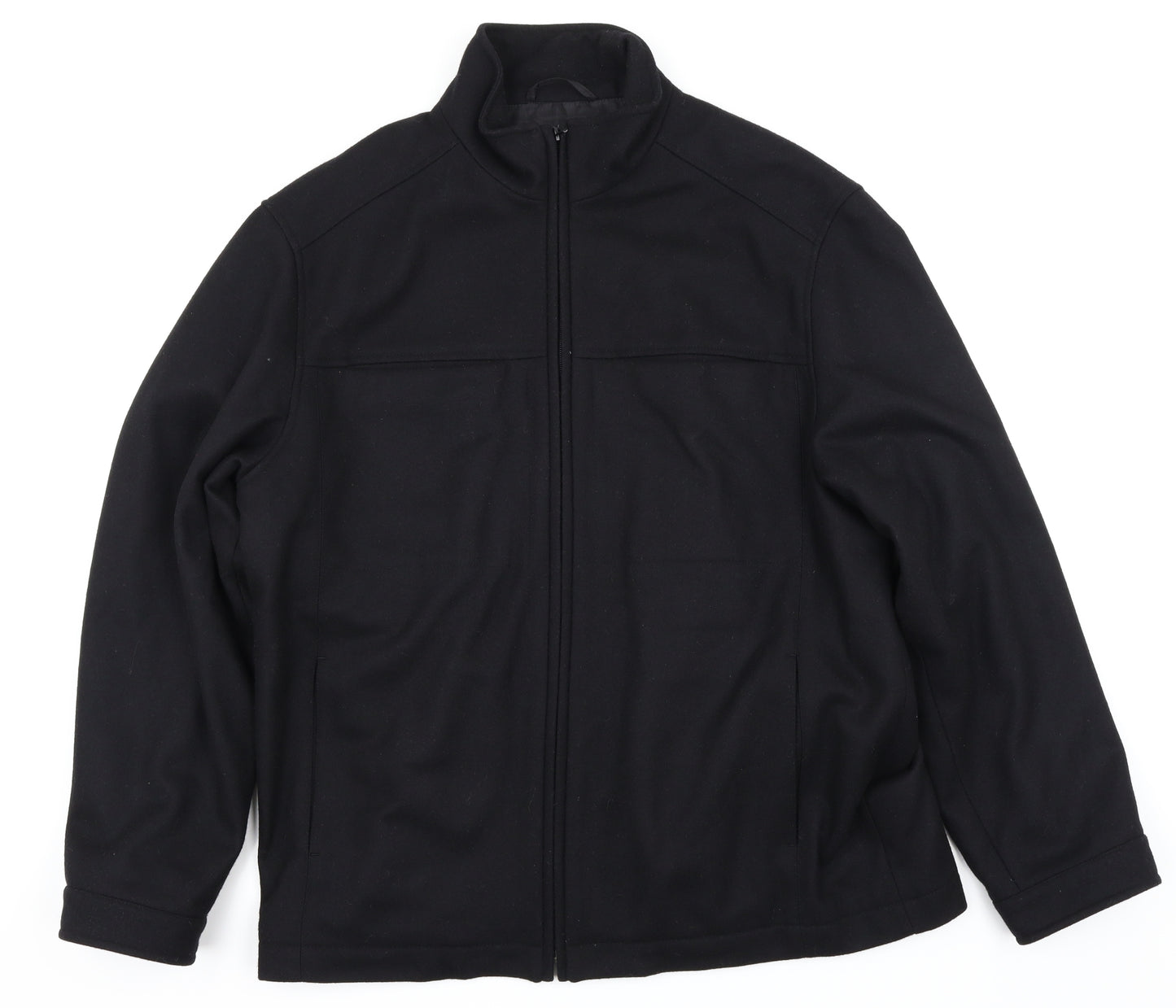NEXT Mens Black   Overcoat Coatigan Size L