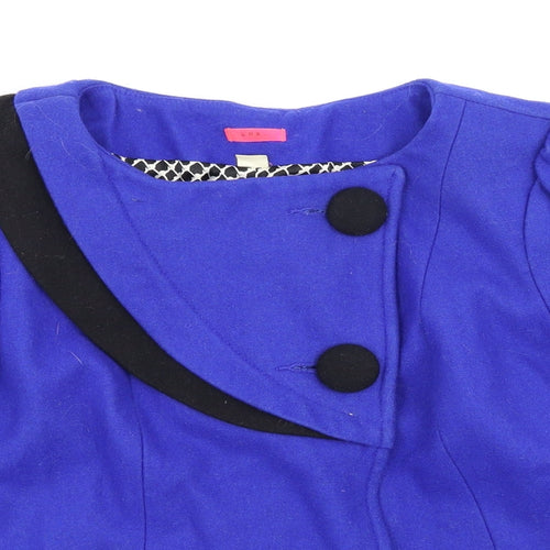 Lux Womens Blue   Overcoat Blazer Size XS