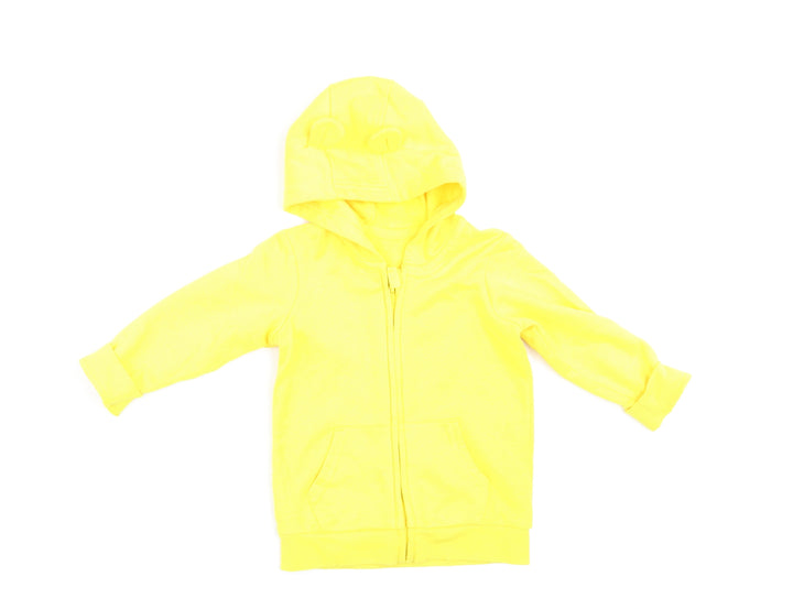 George Baby Yellow Full Zip Jumper Size 12-18 Months
