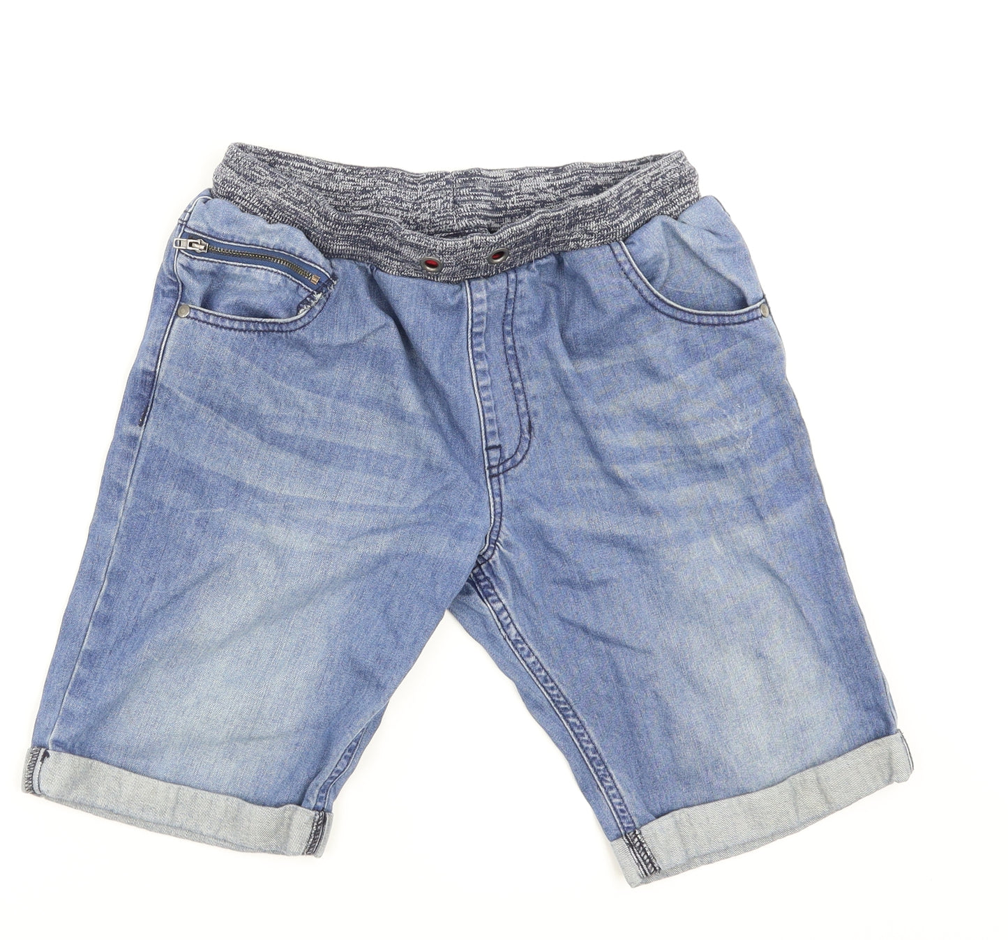 George Boys Blue   Dungaree Shorts Shorts Size 12-13 Years