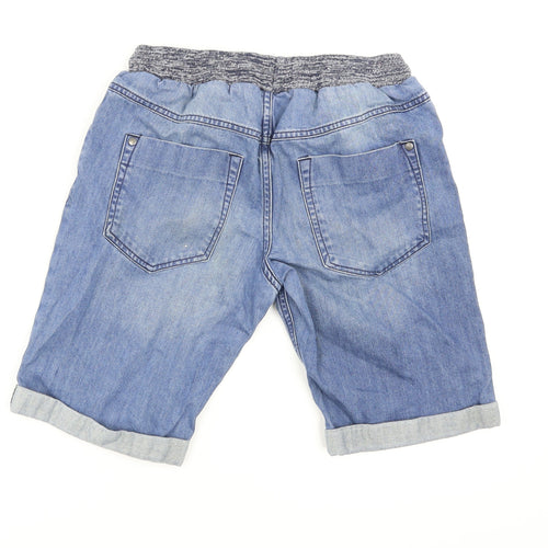 George Boys Blue   Dungaree Shorts Shorts Size 12-13 Years