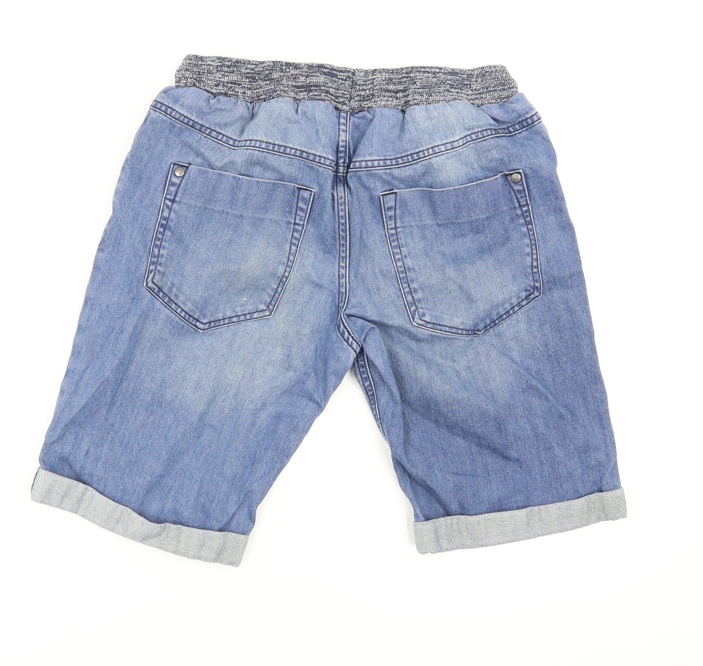 George Boys Blue   Dungaree Shorts Shorts Size 12-13 Years