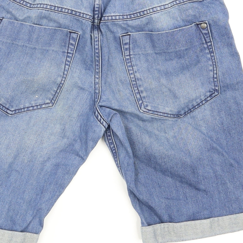 George Boys Blue   Dungaree Shorts Shorts Size 12-13 Years