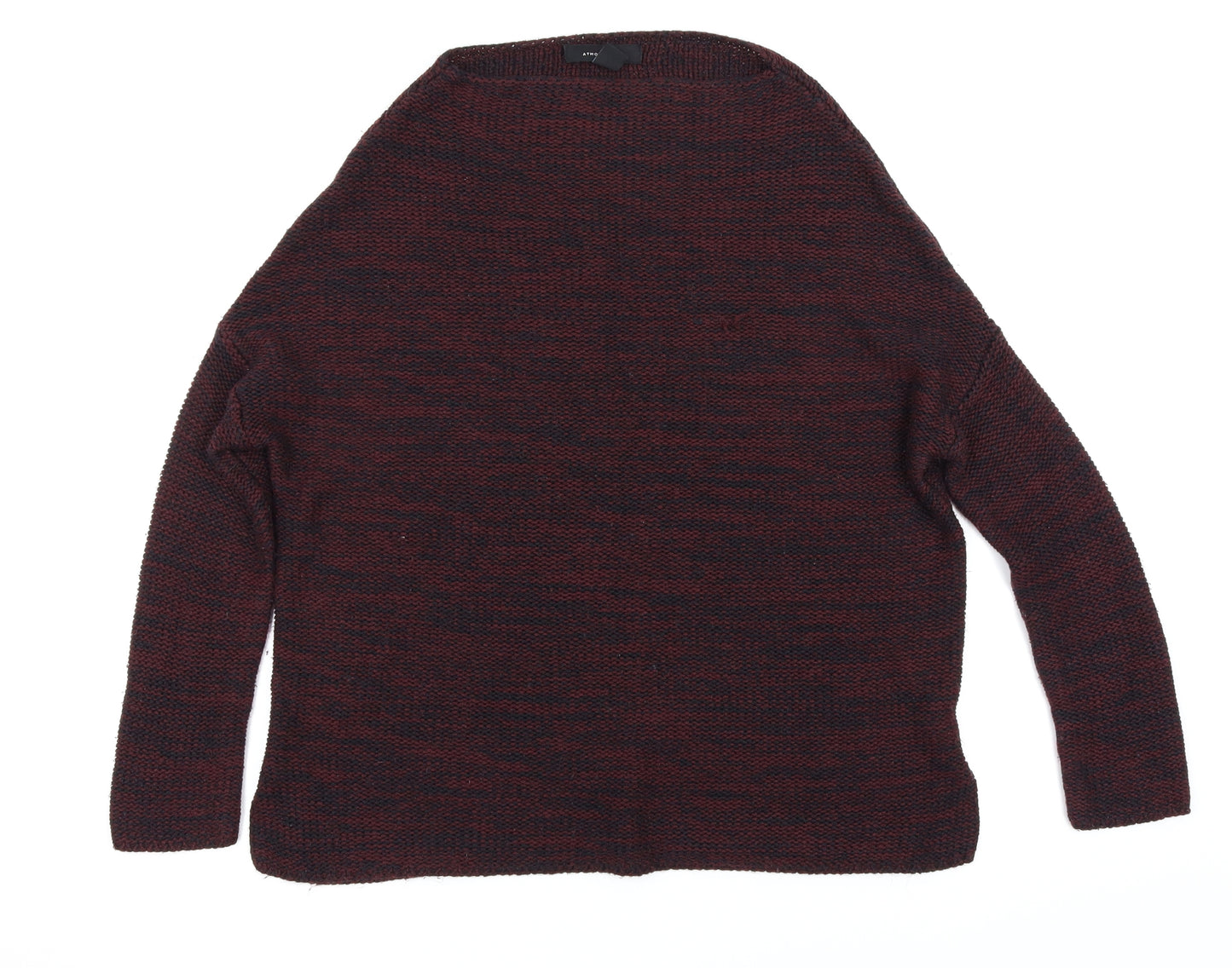 Atmosphere Womens Purple Herringbone  Pullover Jumper Size 6