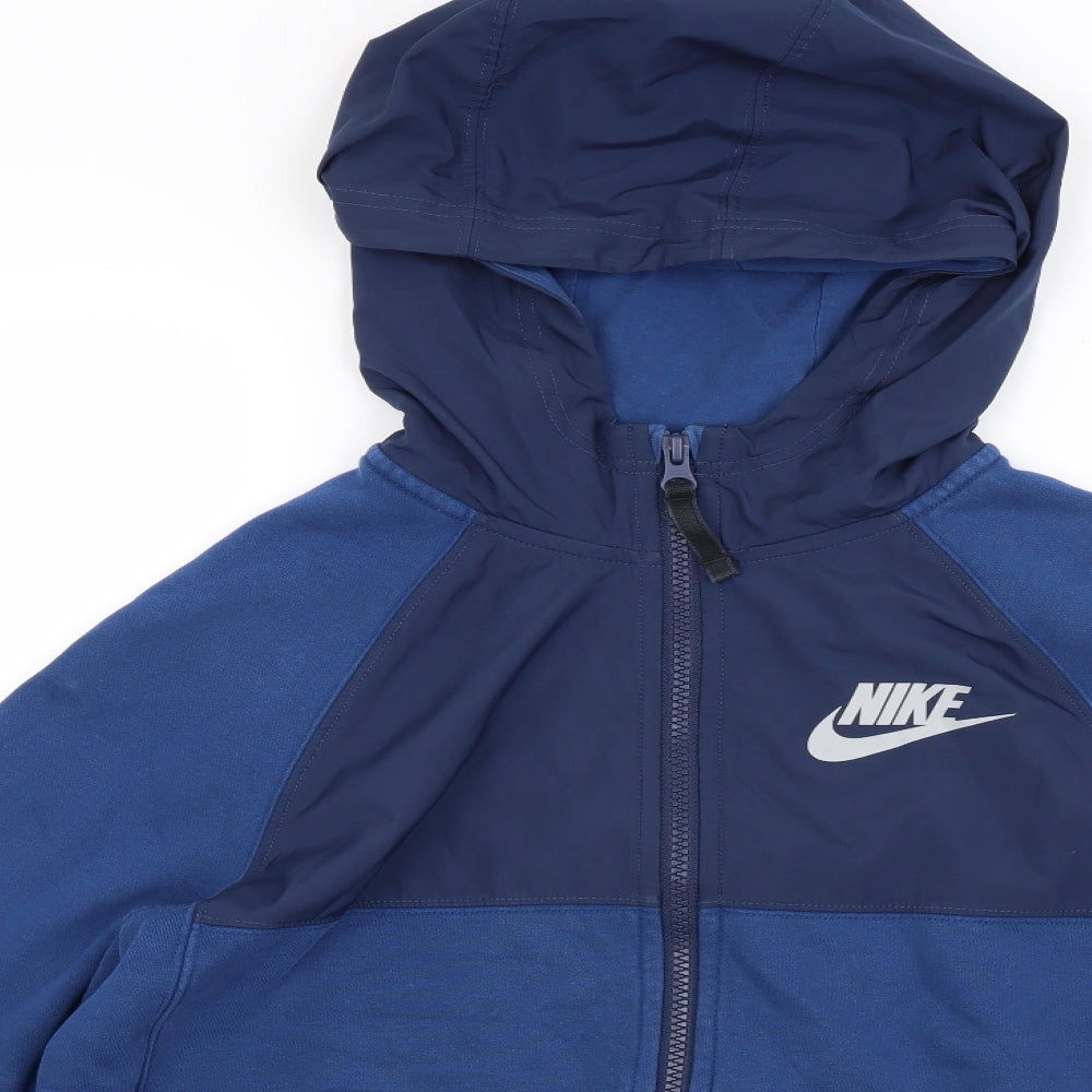 Nike Boys Blue   Full Zip Hoodie Size 13 Years