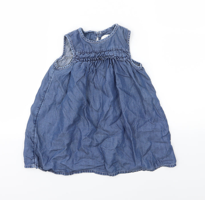 NEXT Girls Blue Denim A-Line Size 3 Years