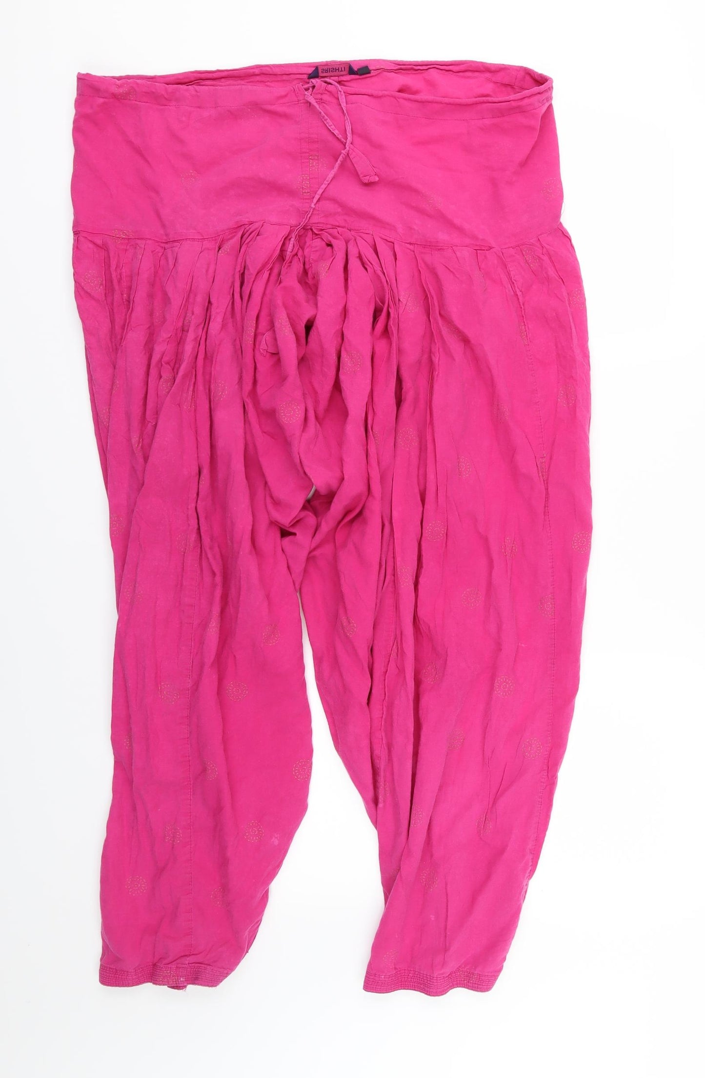Srishti Womens Pink   Harem Trousers Size L L35 in