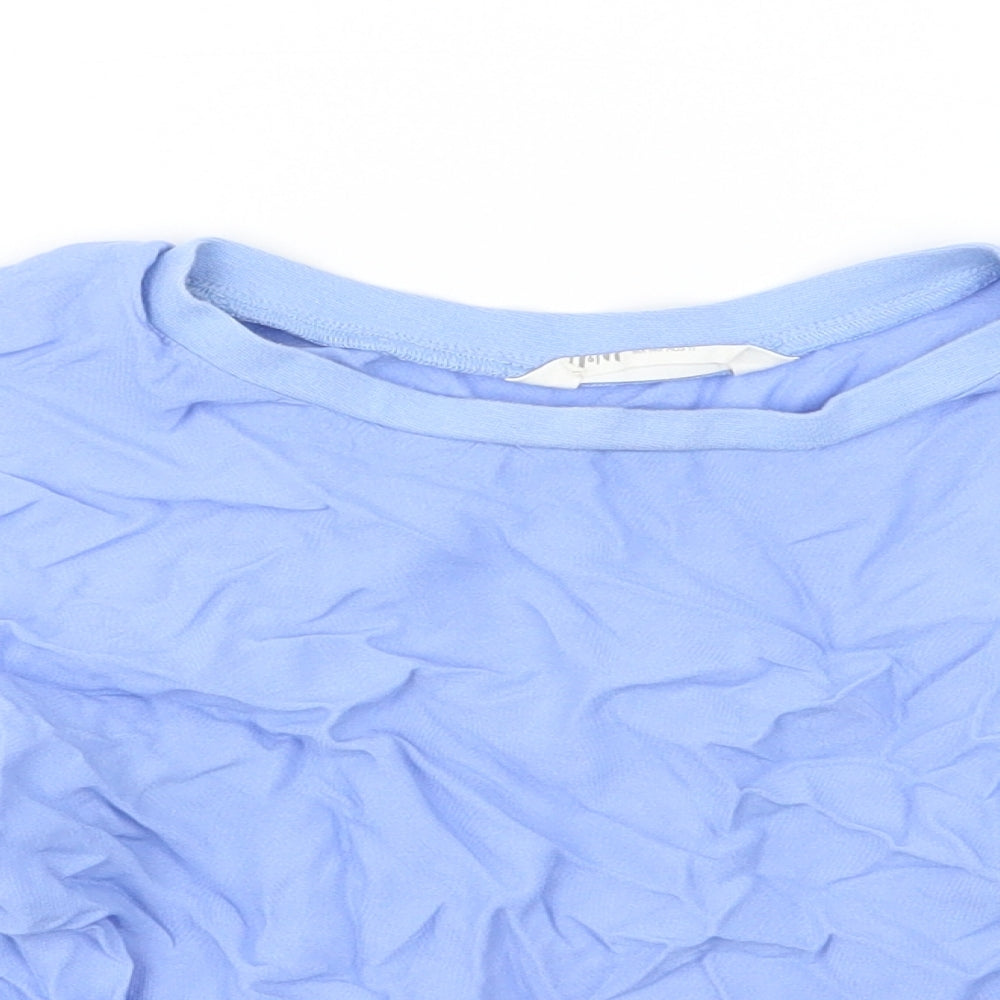 H&M Girls Blue  Jersey Basic T-Shirt Size 10-11 Years