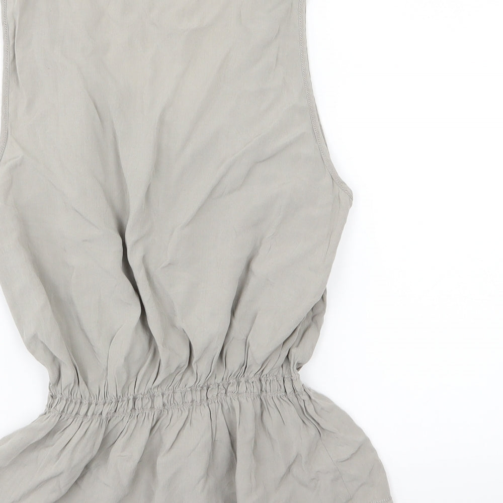 Max Studio Womens Grey  Woven Basic Blouse Size S