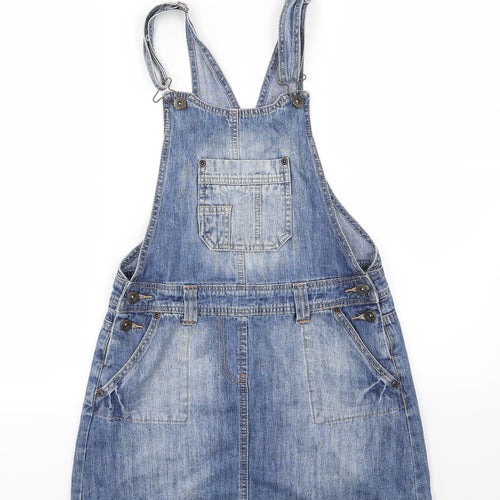 New Look Girls Blue  Denim Pinafore/Dungaree Dress  Size 14 Years