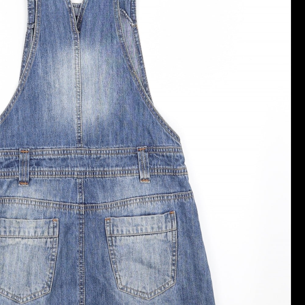New Look Girls Blue  Denim Pinafore/Dungaree Dress  Size 14 Years
