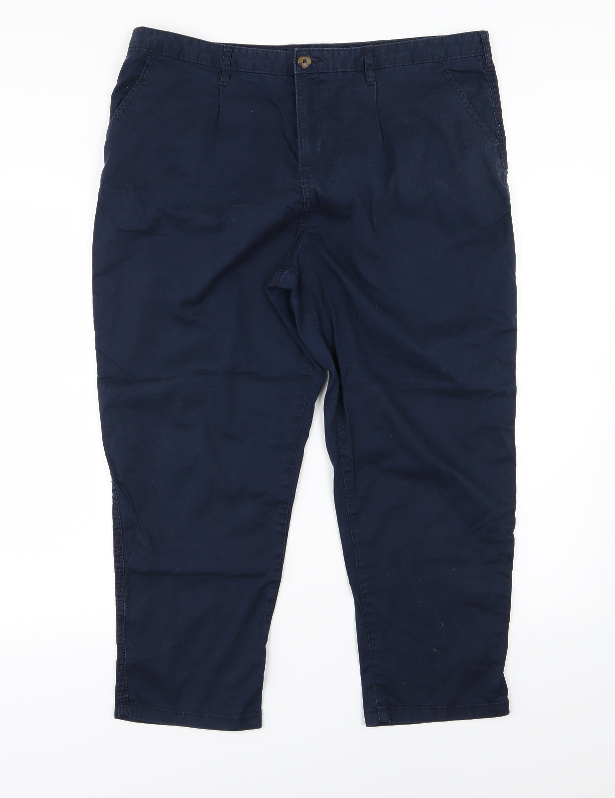 F&F Womens Blue   Chino Trousers Size 16 L24 in