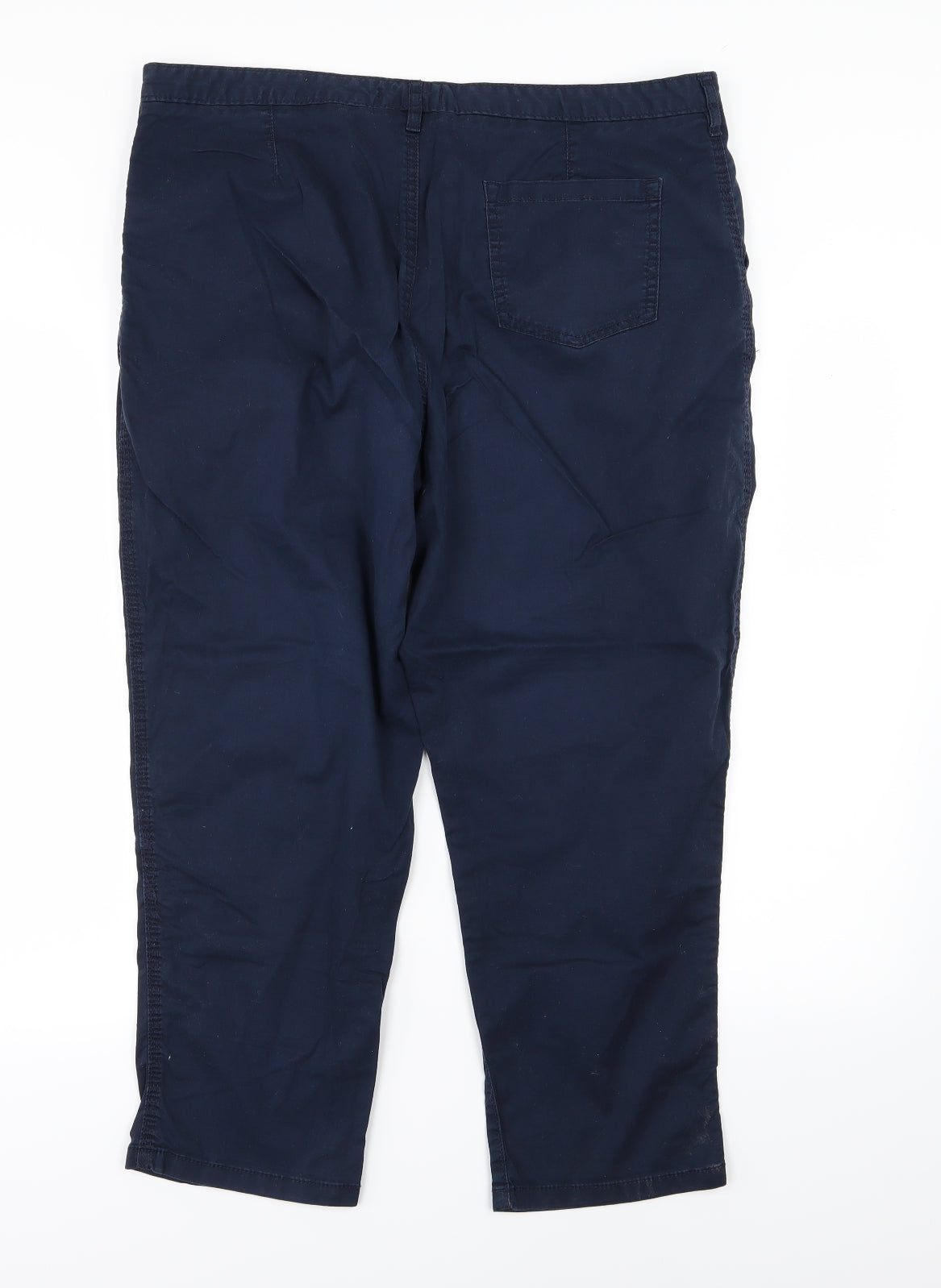 F&F Womens Blue   Chino Trousers Size 16 L24 in