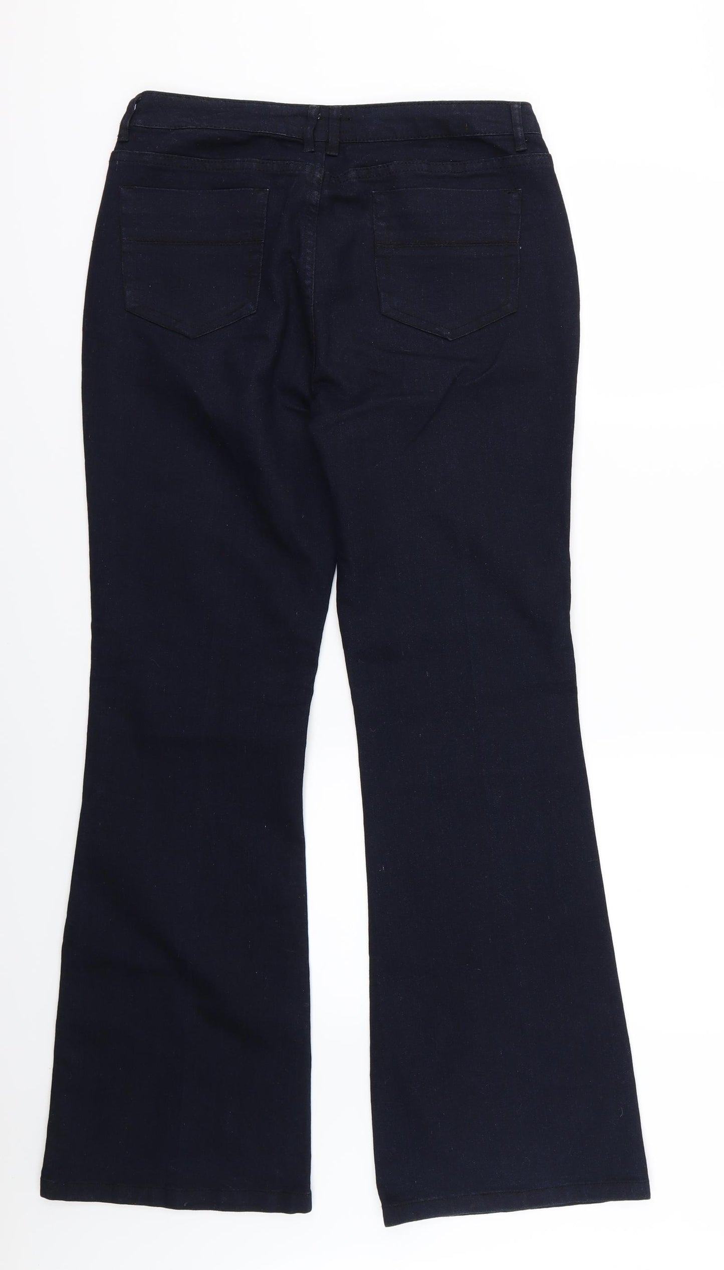 Internacionale Womens Blue  Denim Straight Jeans Size 14 L31 in