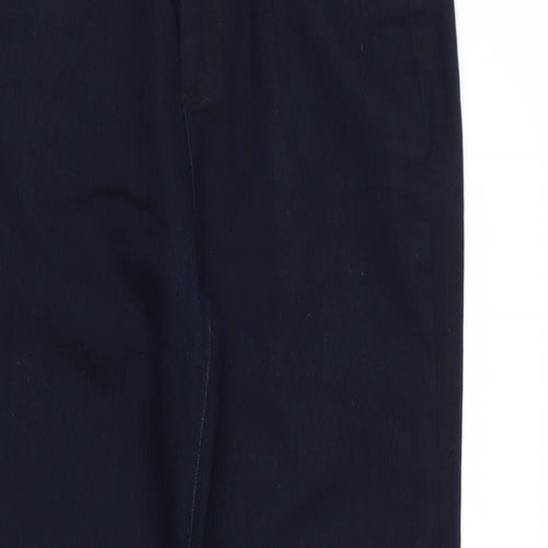 Internacionale Womens Blue  Denim Straight Jeans Size 14 L31 in