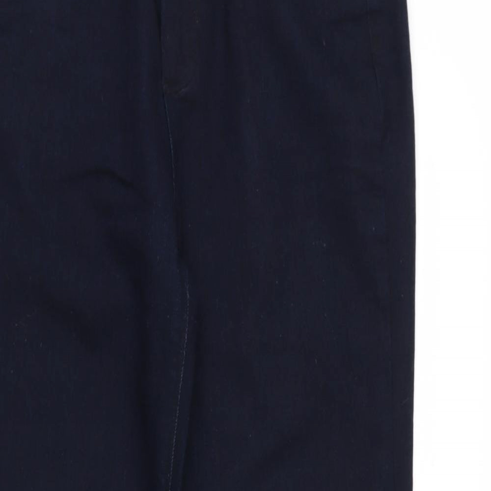 Internacionale Womens Blue  Denim Straight Jeans Size 14 L31 in