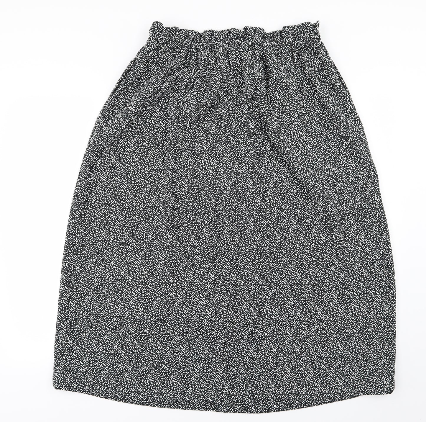 NEXT Womens Black Polka Dot  A-Line Skirt Size 14