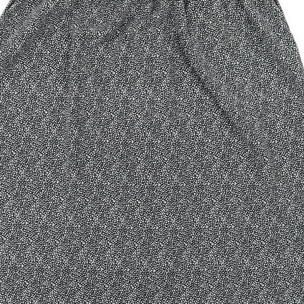 NEXT Womens Black Polka Dot  A-Line Skirt Size 14