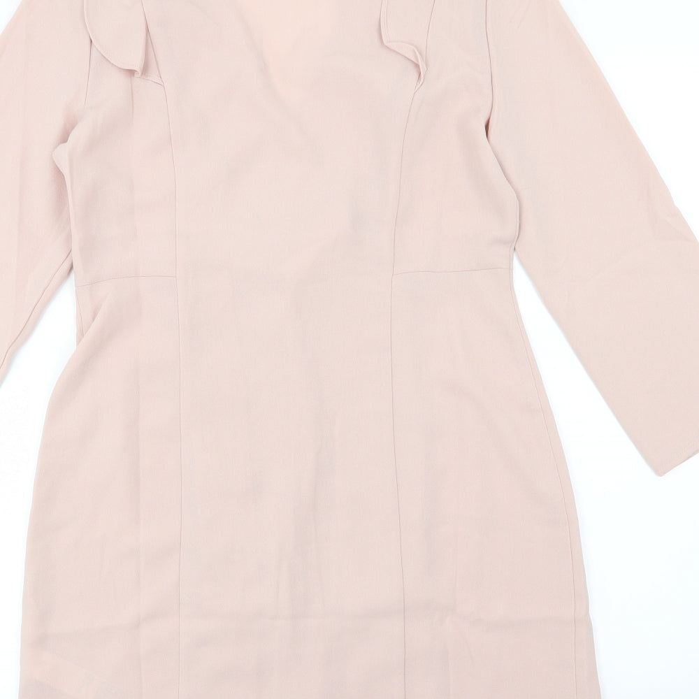Topshop Womens Pink   Wrap Dress  Size 12