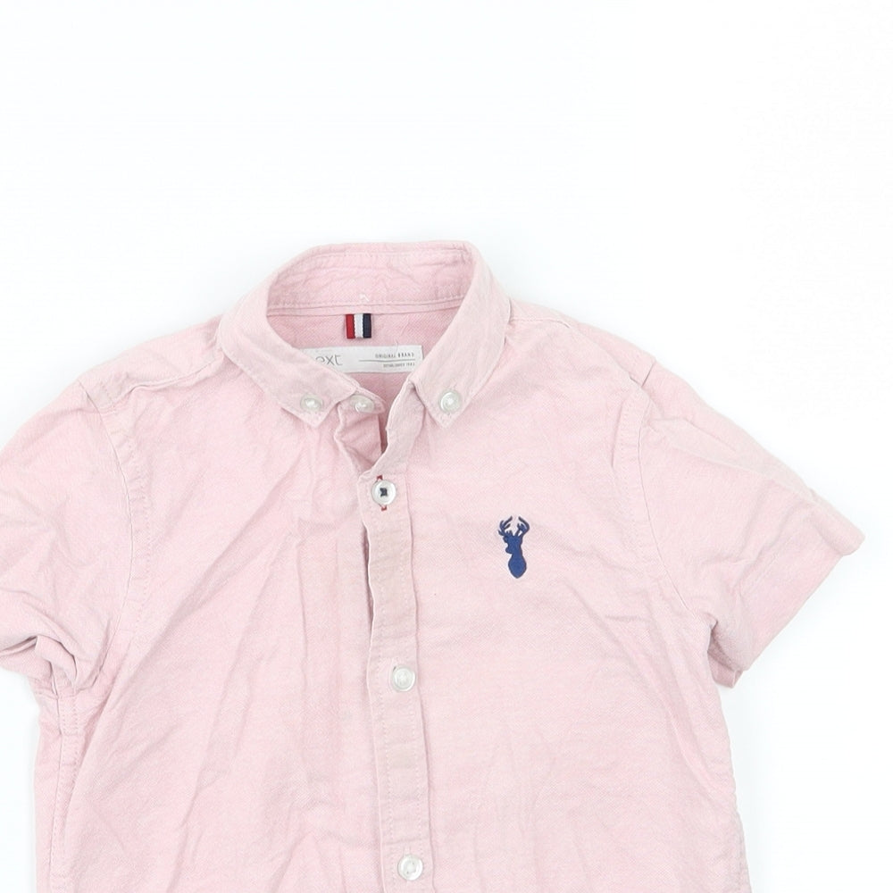 NEXT Boys Pink  Woven Basic Button-Up Size 3 Years