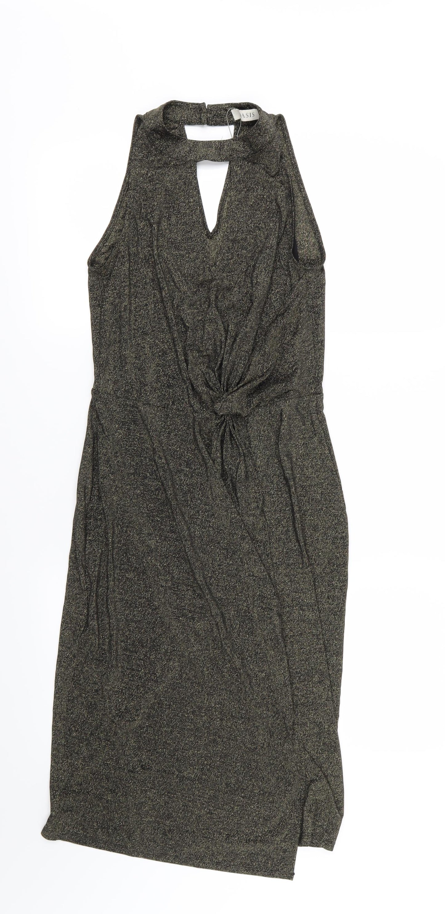 Oasis Womens Black  Jersey A-Line  Size XS