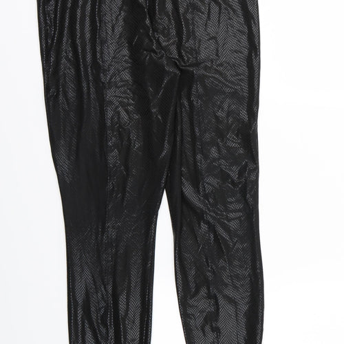 Papaya Womens Black Animal Print   Leggings Size 14 L27 in - Snake Print