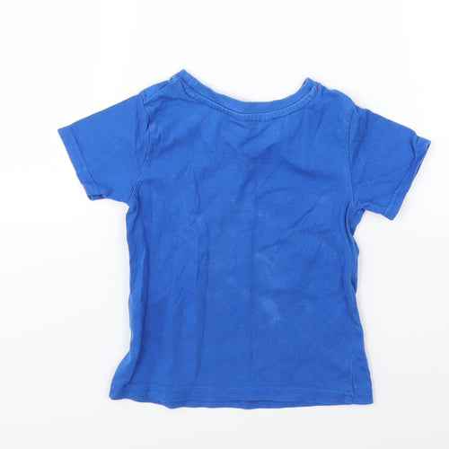 George Boys Blue  Jersey Basic T-Shirt Size 2-3 Years  - Shark